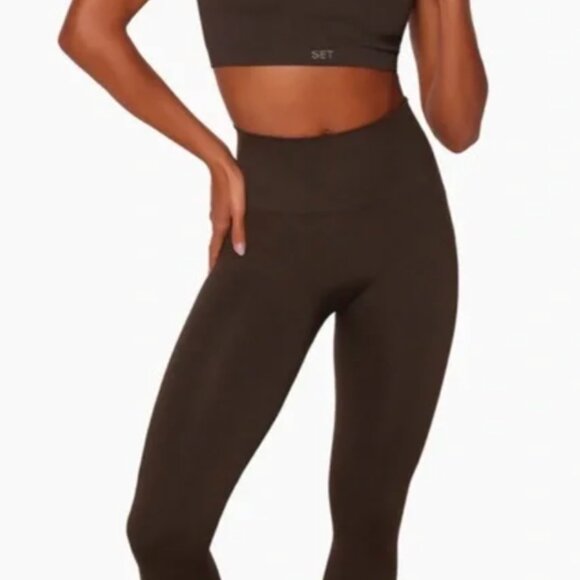 SET Active Sculptflex Leggings in Espresso Brown - Picture 1 of 2